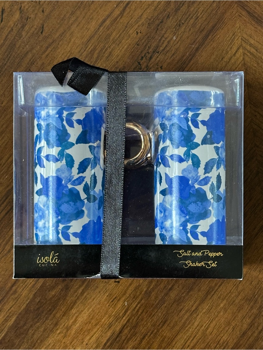 Blue Floral Salt & Pepper Set